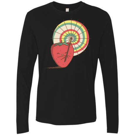 T-Shirts Black / Small Strawberry Frye Men's Premium Long Sleeve