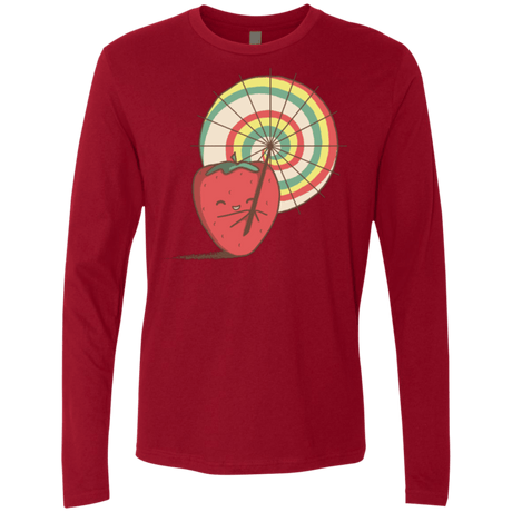 T-Shirts Cardinal / Small Strawberry Frye Men's Premium Long Sleeve