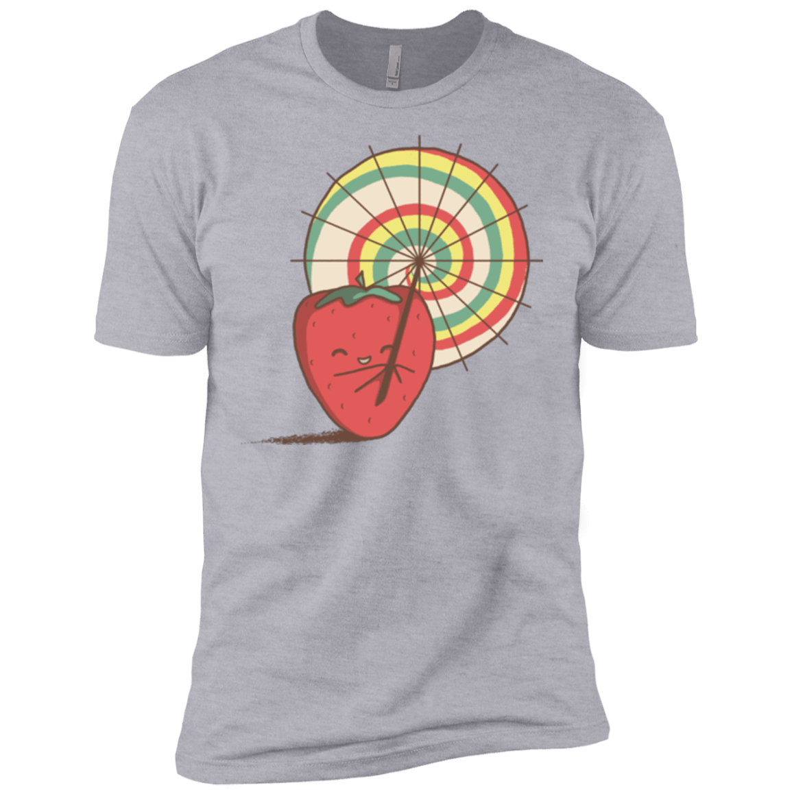 T-Shirts Heather Grey / X-Small Strawberry Frye Men's Premium T-Shirt