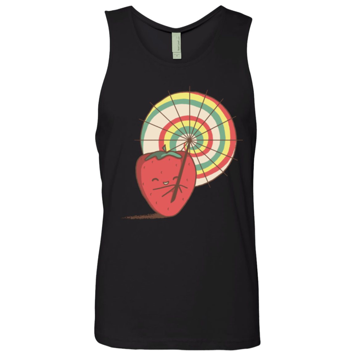T-Shirts Black / Small Strawberry Frye Men's Premium Tank Top