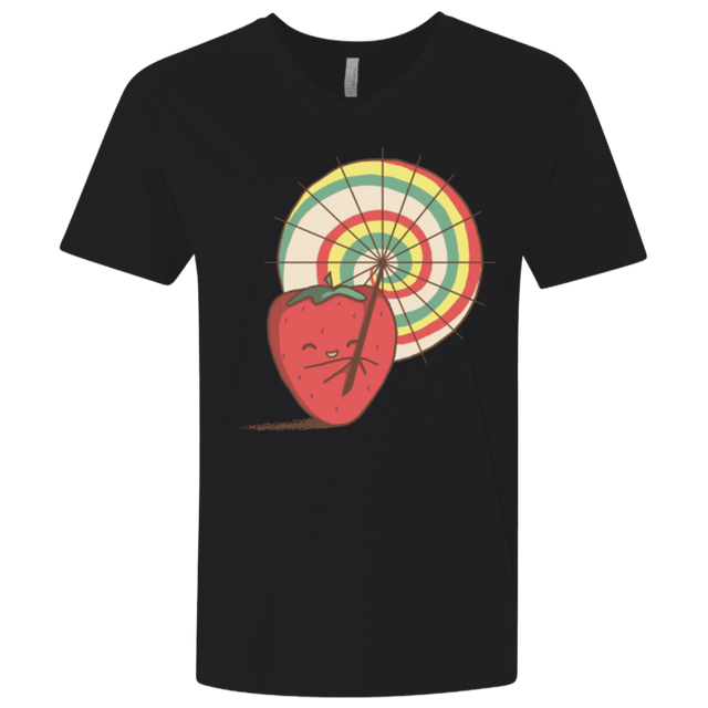 T-Shirts Black / X-Small Strawberry Frye Men's Premium V-Neck