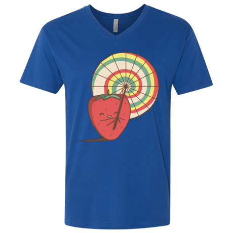 T-Shirts Royal / X-Small Strawberry Frye Men's Premium V-Neck