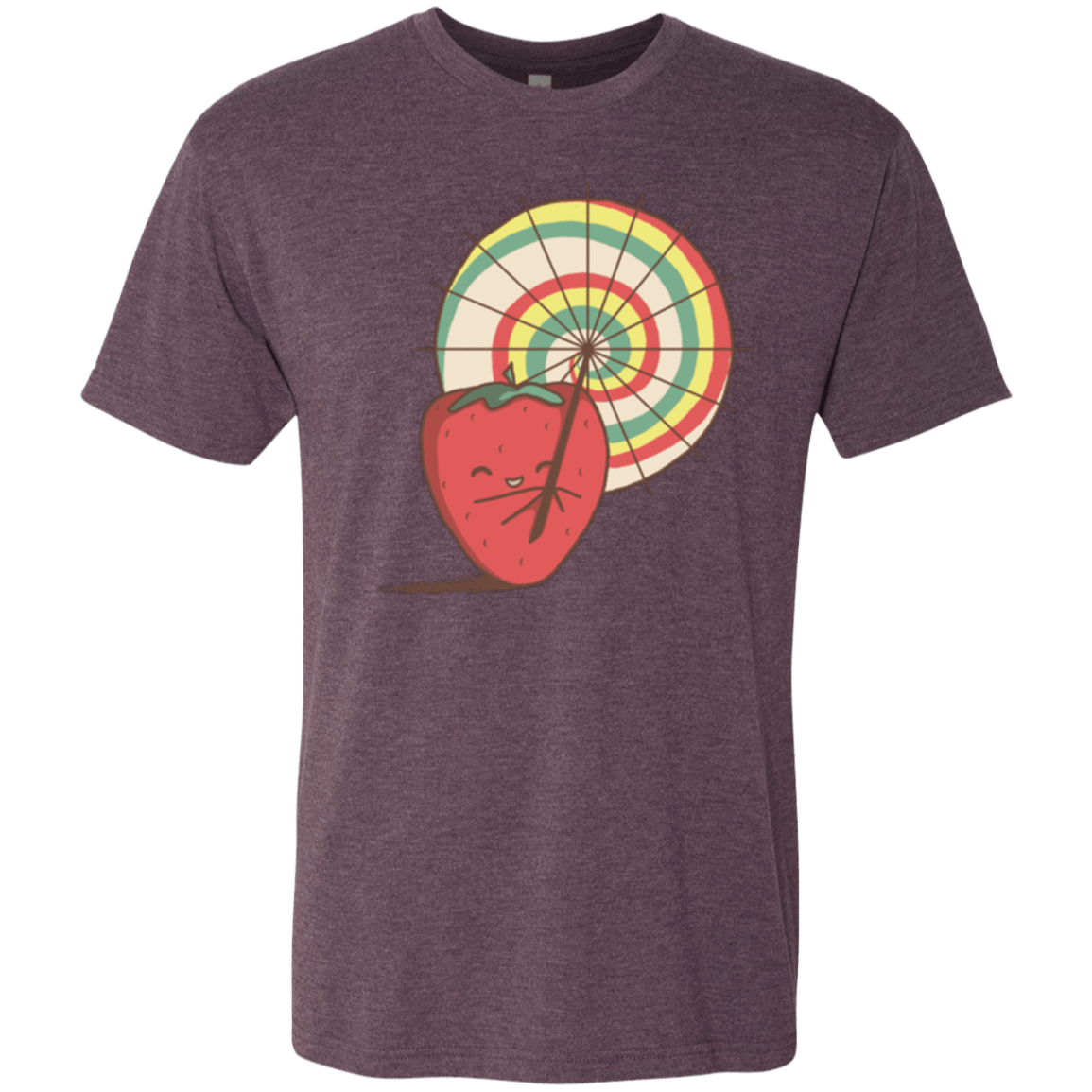 T-Shirts Vintage Purple / Small Strawberry Frye Men's Triblend T-Shirt