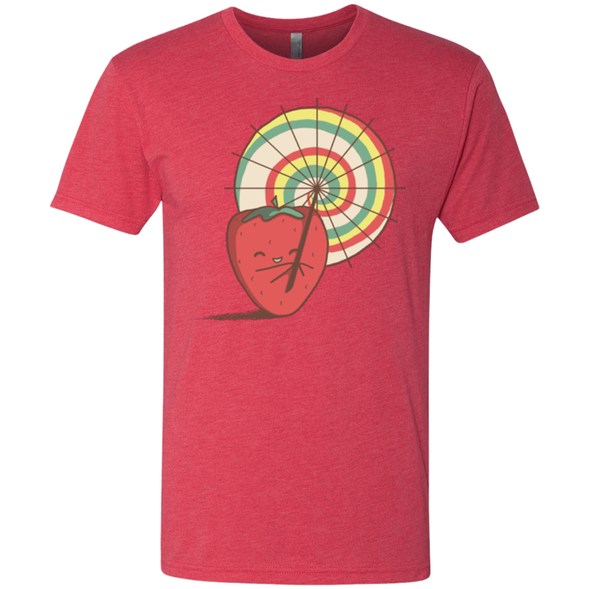 T-Shirts Vintage Red / Small Strawberry Frye Men's Triblend T-Shirt