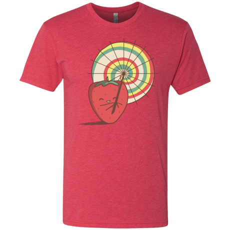 T-Shirts Vintage Red / Small Strawberry Frye Men's Triblend T-Shirt