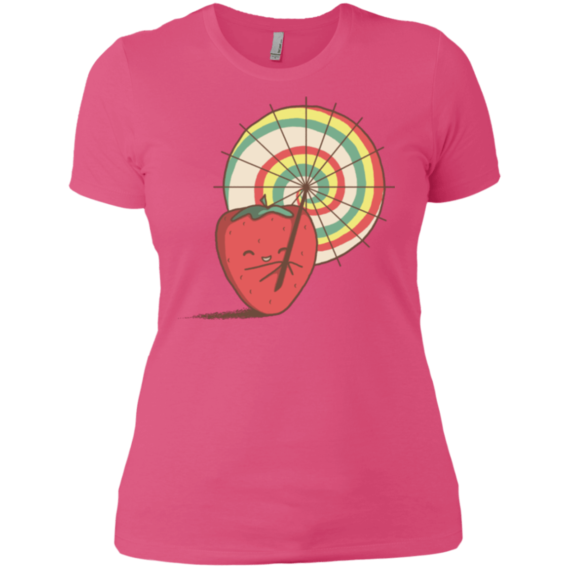 T-Shirts Hot Pink / X-Small Strawberry Frye Women's Premium T-Shirt