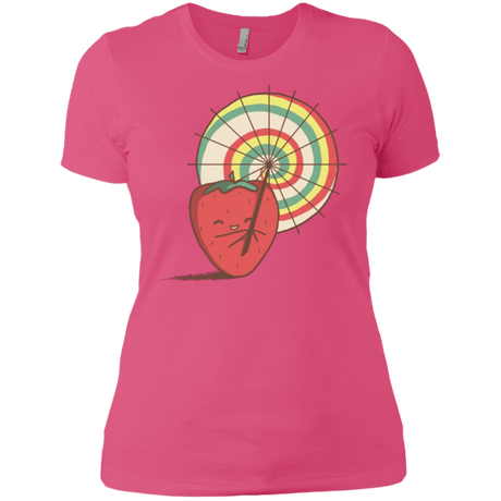 T-Shirts Hot Pink / X-Small Strawberry Frye Women's Premium T-Shirt
