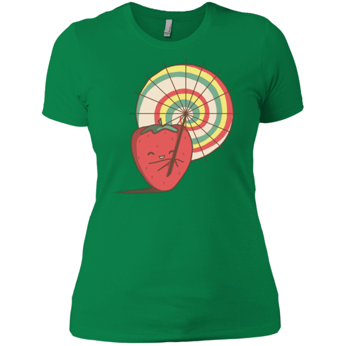 T-Shirts Kelly Green / X-Small Strawberry Frye Women's Premium T-Shirt
