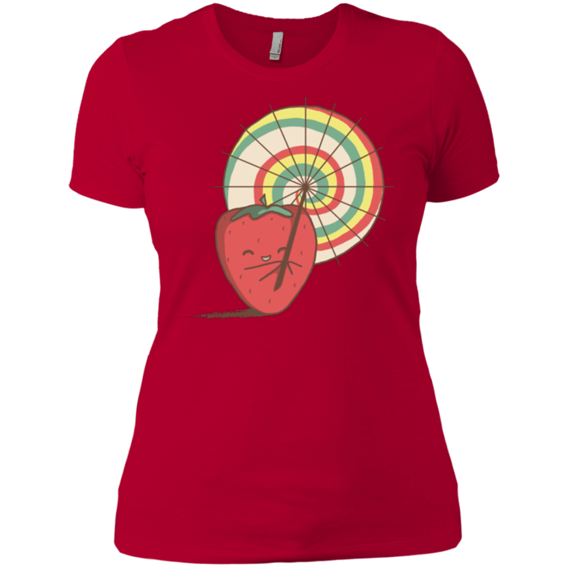 T-Shirts Red / X-Small Strawberry Frye Women's Premium T-Shirt