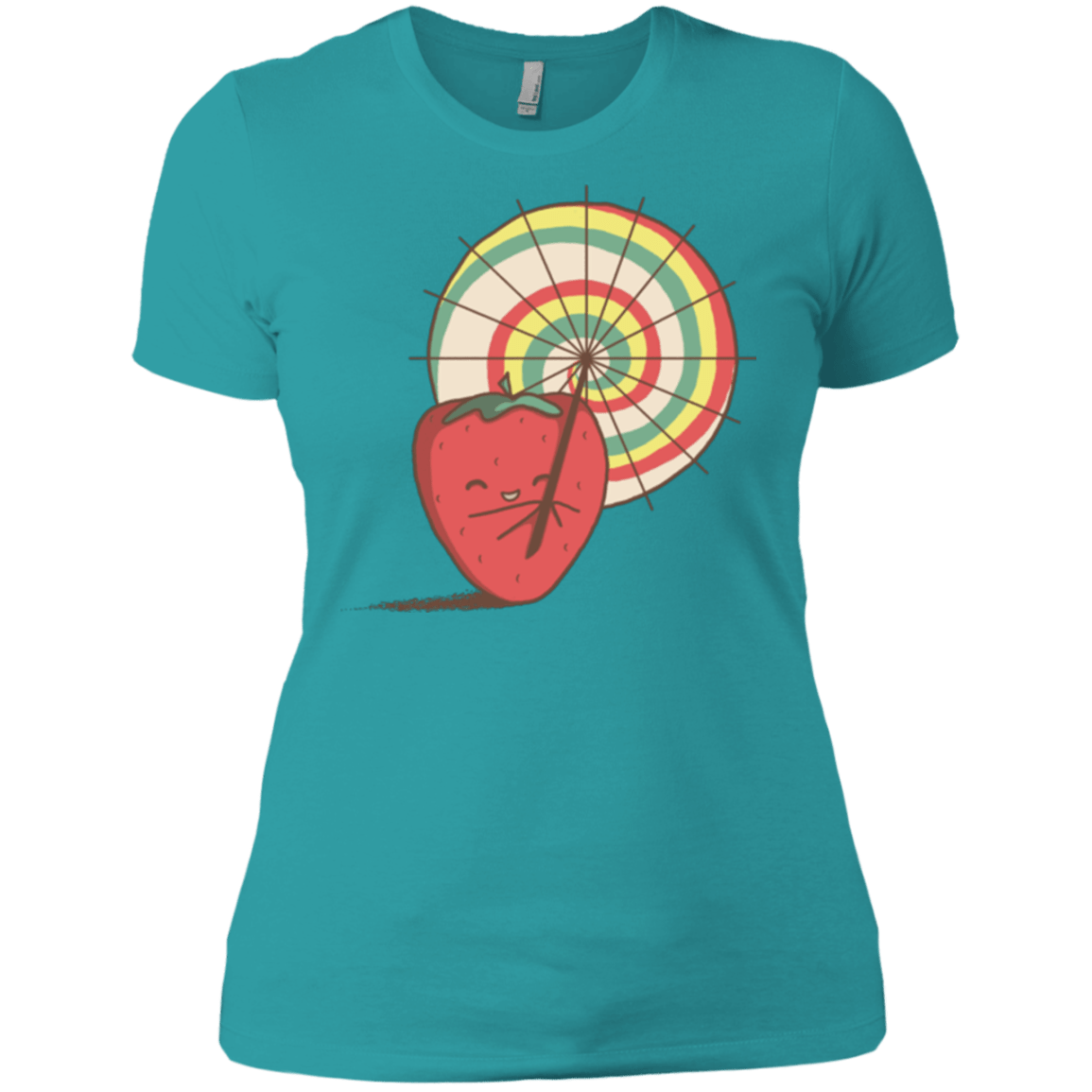 T-Shirts Tahiti Blue / X-Small Strawberry Frye Women's Premium T-Shirt