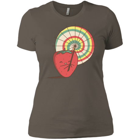 T-Shirts Warm Grey / X-Small Strawberry Frye Women's Premium T-Shirt