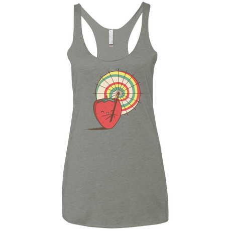 T-Shirts Venetian Grey / X-Small Strawberry Frye Women's Triblend Racerback Tank