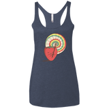 T-Shirts Vintage Navy / X-Small Strawberry Frye Women's Triblend Racerback Tank