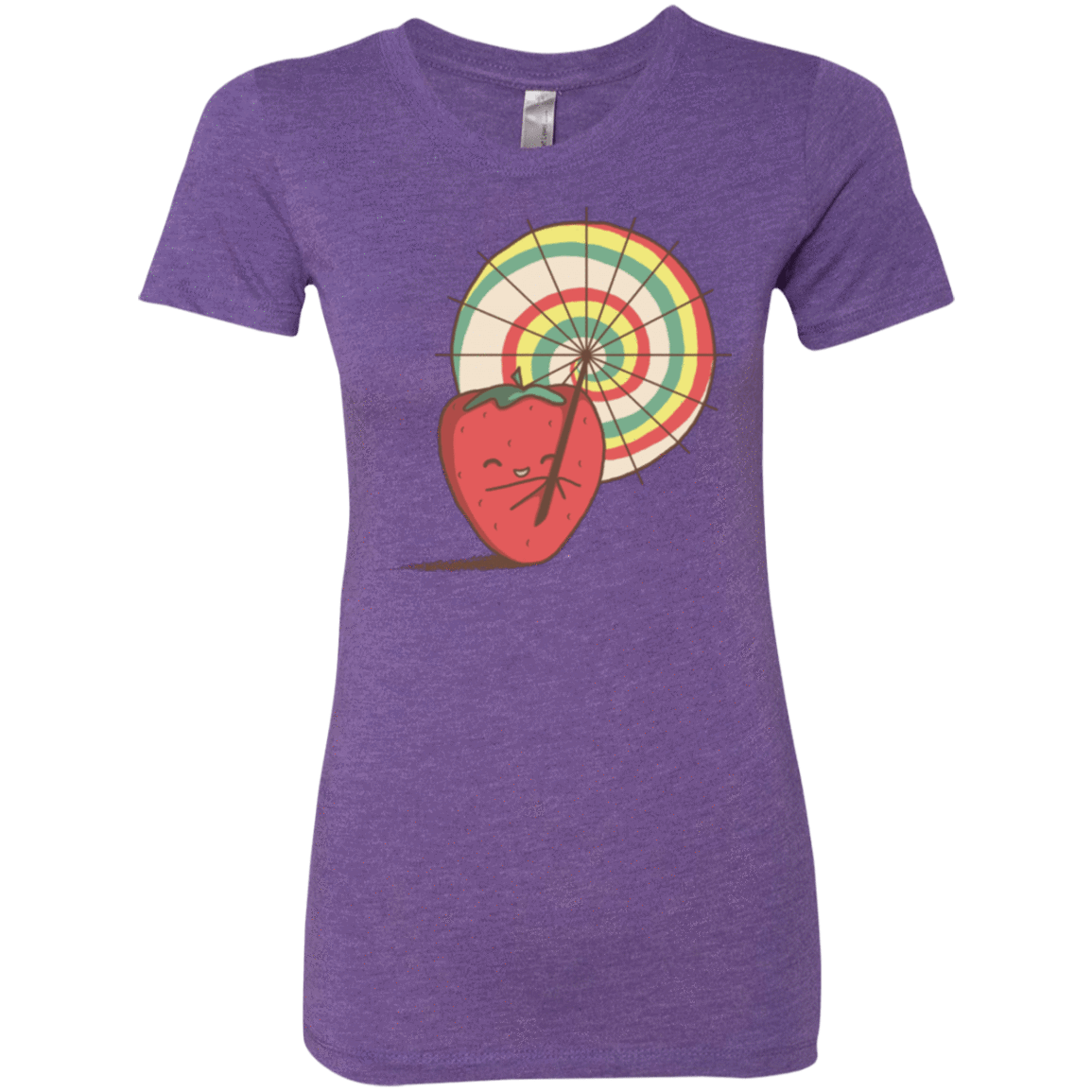T-Shirts Purple Rush / Small Strawberry Frye Women's Triblend T-Shirt