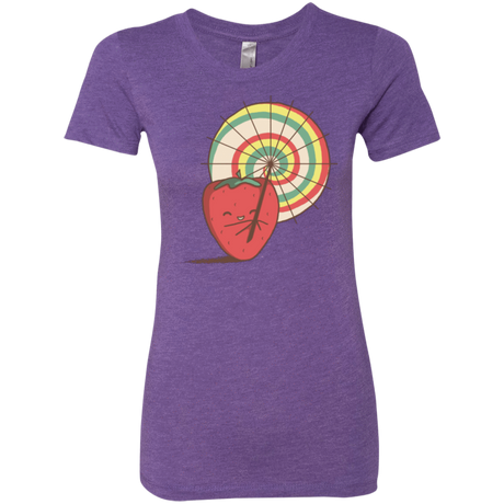 T-Shirts Purple Rush / Small Strawberry Frye Women's Triblend T-Shirt