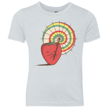 T-Shirts Heather White / YXS Strawberry Frye Youth Triblend T-Shirt