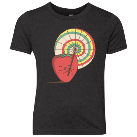 T-Shirts Vintage Black / YXS Strawberry Frye Youth Triblend T-Shirt