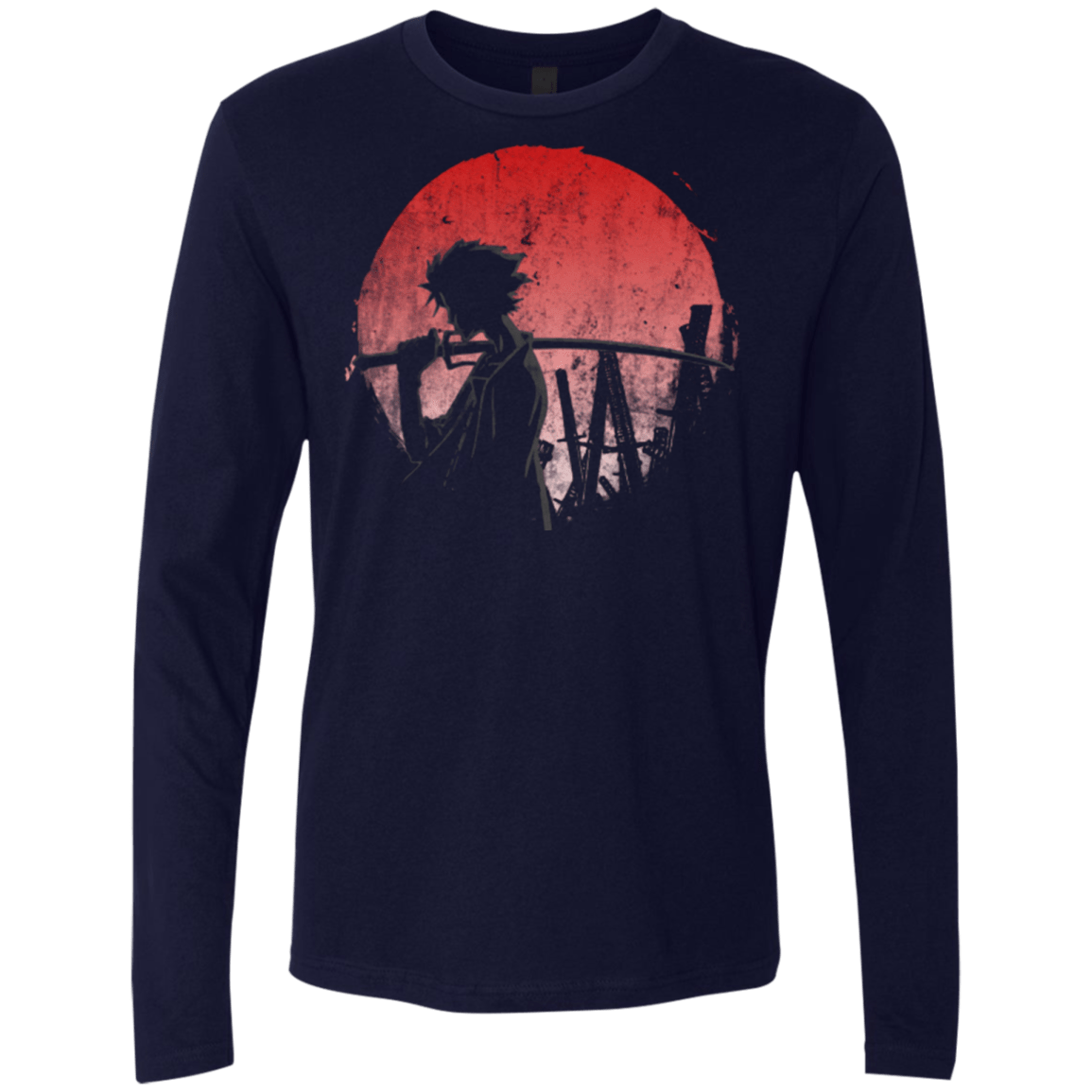 T-Shirts Midnight Navy / Small Stray dog mugan Men's Premium Long Sleeve