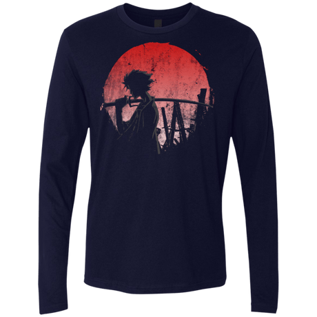T-Shirts Midnight Navy / Small Stray dog mugan Men's Premium Long Sleeve