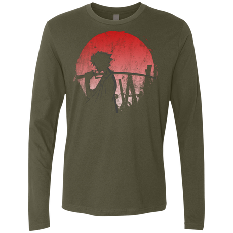 T-Shirts Military Green / Small Stray dog mugan Men's Premium Long Sleeve