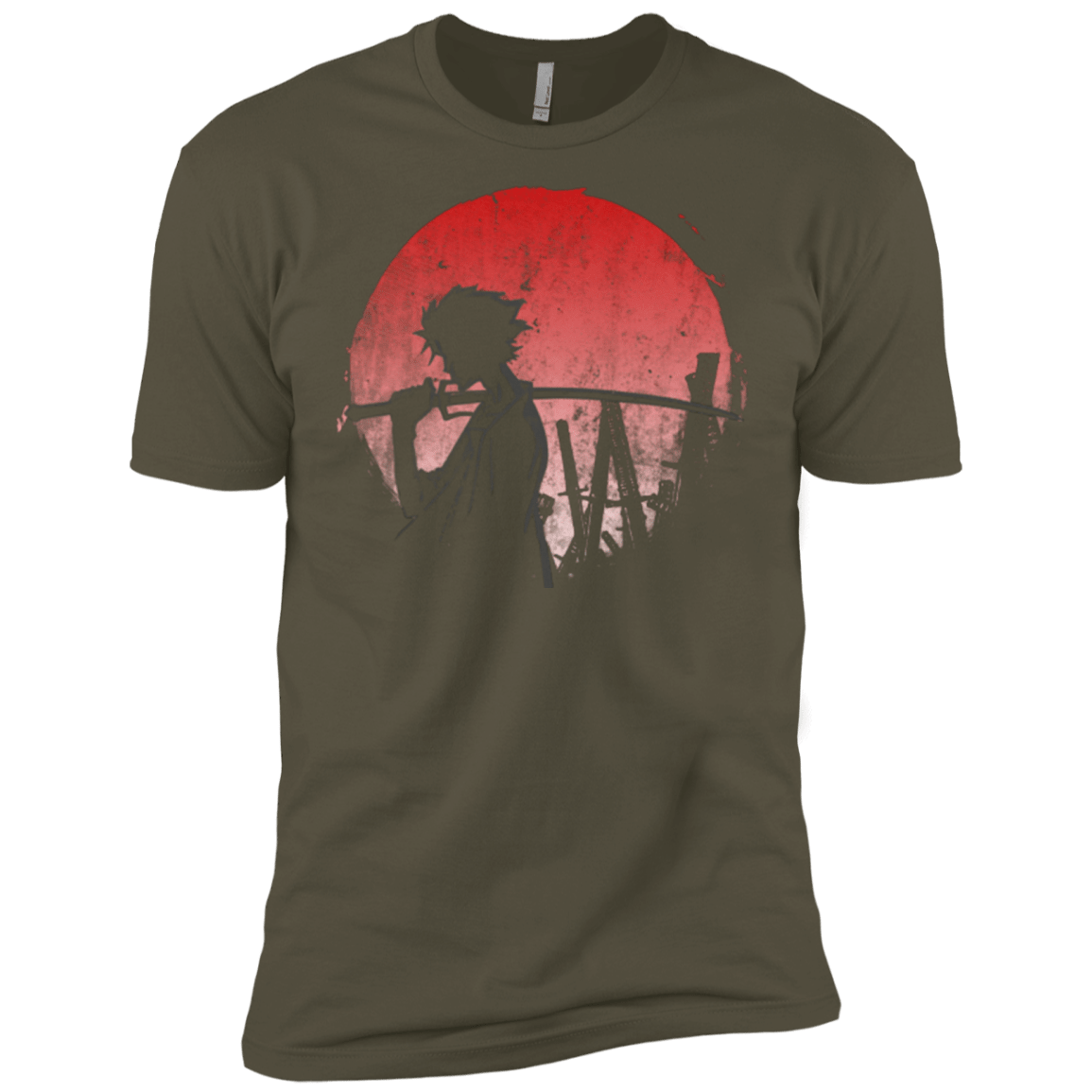 T-Shirts Military Green / X-Small Stray dog mugan Men's Premium T-Shirt