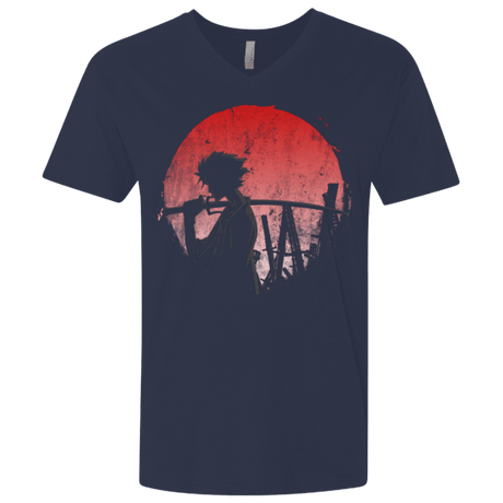 T-Shirts Midnight Navy / X-Small Stray dog mugan Men's Premium V-Neck