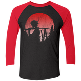 T-Shirts Vintage Black/Vintage Red / X-Small Stray dog mugan Men's Triblend 3/4 Sleeve