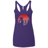 T-Shirts Purple / X-Small Stray dog mugan Women's Triblend Racerback Tank