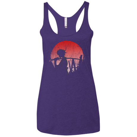 T-Shirts Purple / X-Small Stray dog mugan Women's Triblend Racerback Tank