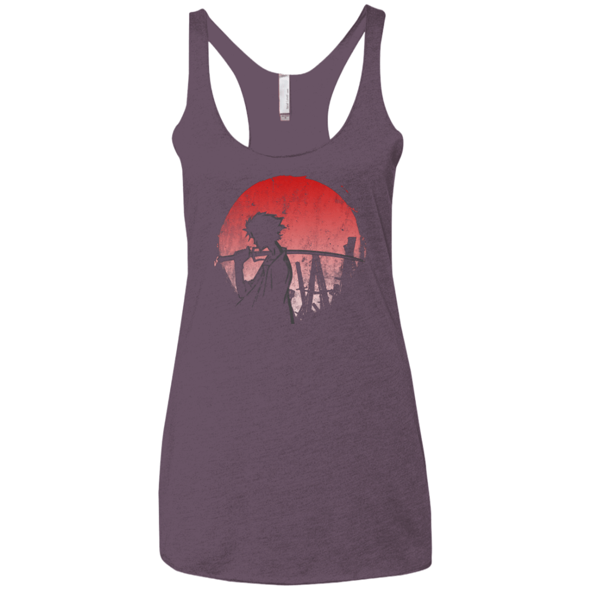 T-Shirts Vintage Purple / X-Small Stray dog mugan Women's Triblend Racerback Tank