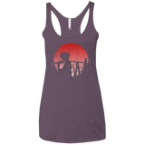 T-Shirts Vintage Purple / X-Small Stray dog mugan Women's Triblend Racerback Tank
