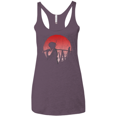 T-Shirts Vintage Purple / X-Small Stray dog mugan Women's Triblend Racerback Tank