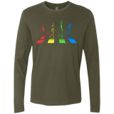 T-Shirts Military Green / Small Stray Dog Strut Men's Premium Long Sleeve