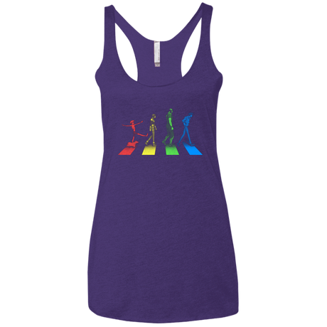 T-Shirts Purple / X-Small Stray Dog Strut Women's Triblend Racerback Tank
