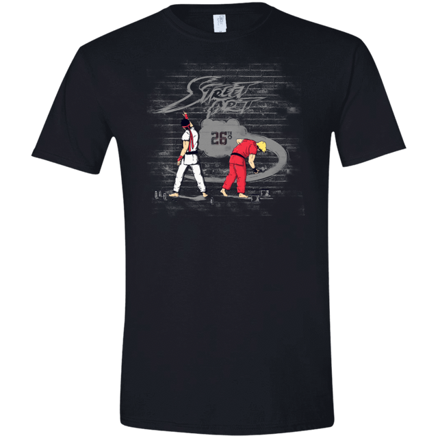 T-Shirts Black / X-Small Street Art Men's Semi-Fitted Softstyle