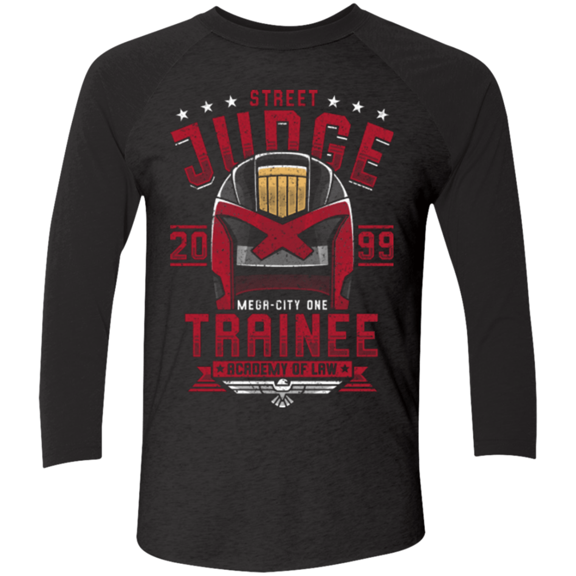 T-Shirts Vintage Black/Vintage Black / X-Small Street Judge Men's Triblend 3/4 Sleeve