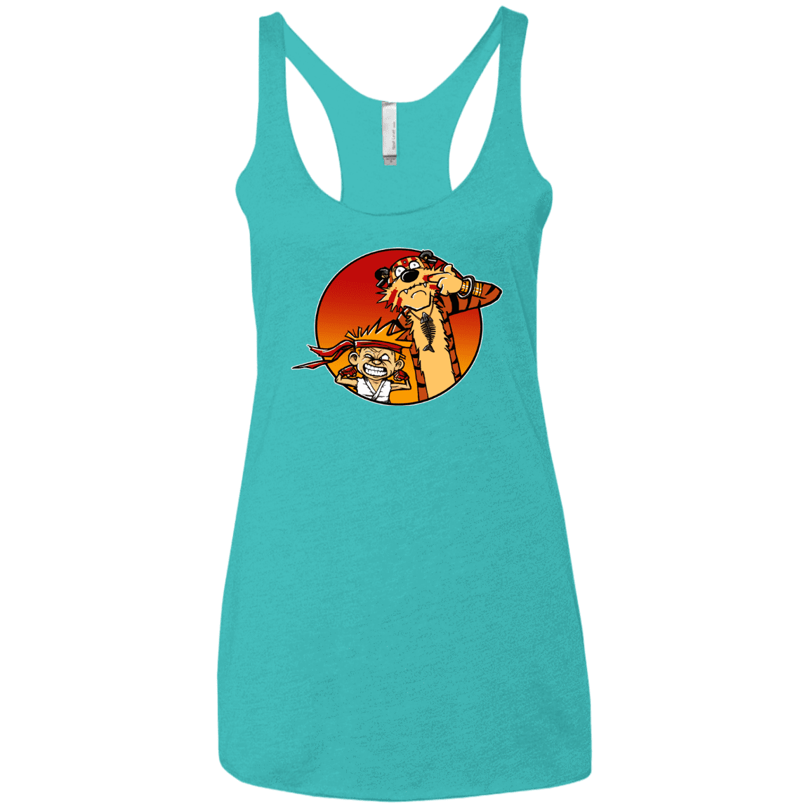 T-Shirts Tahiti Blue / X-Small Street Pals Women's Triblend Racerback Tank