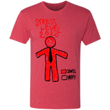 T-Shirts Vintage Red / S Stress Level Men's Triblend T-Shirt