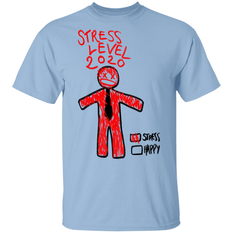 T-Shirts Light Blue / S Stress Level T-Shirt