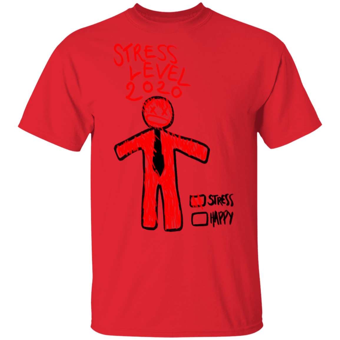 T-Shirts Red / S Stress Level T-Shirt