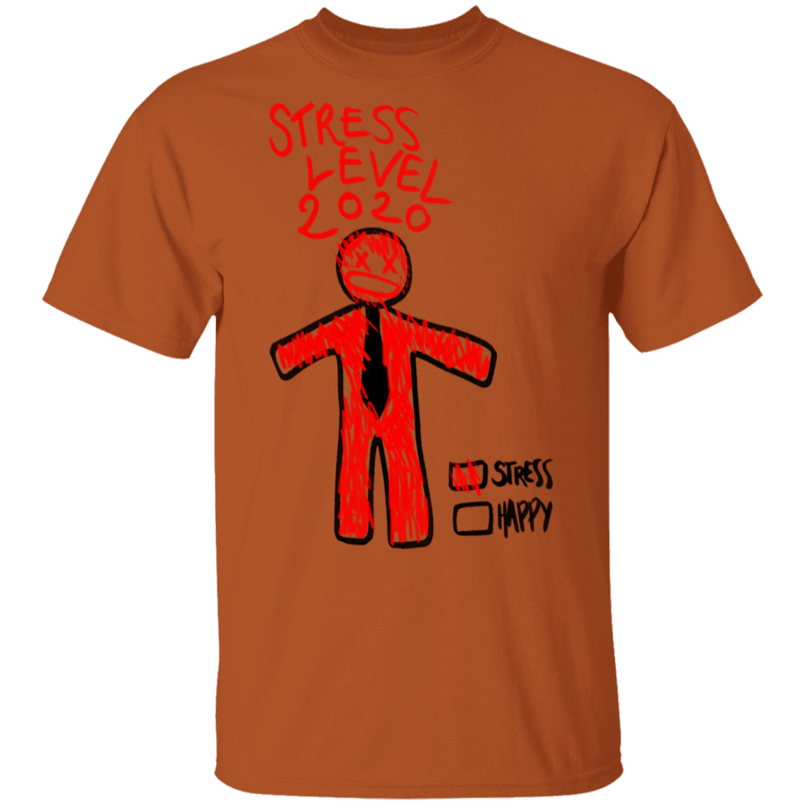 T-Shirts Texas Orange / S Stress Level T-Shirt