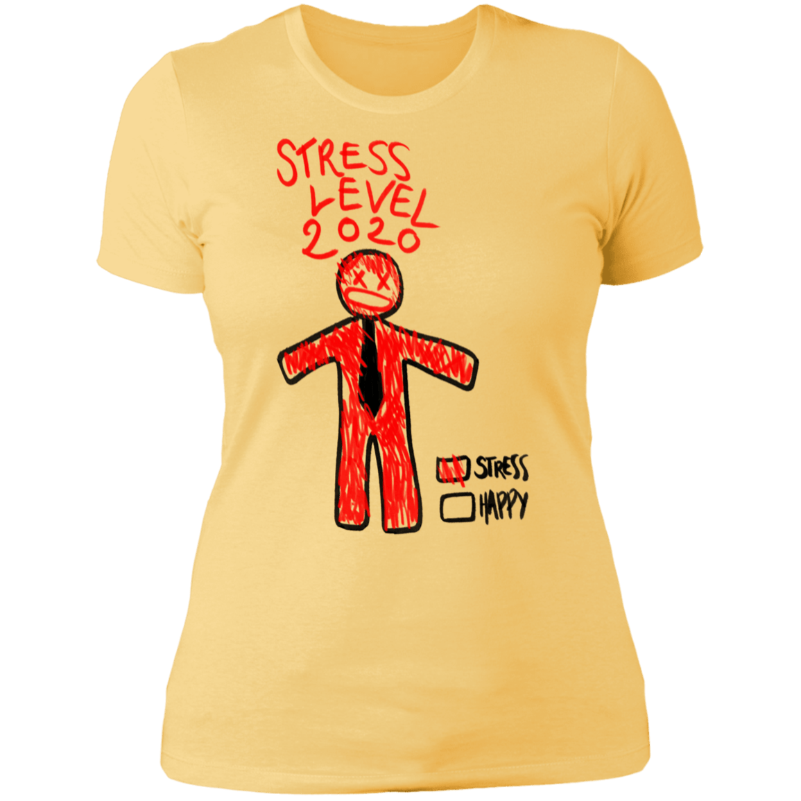 T-Shirts Banana Cream/ / S Stress Level Women's Premium T-Shirt