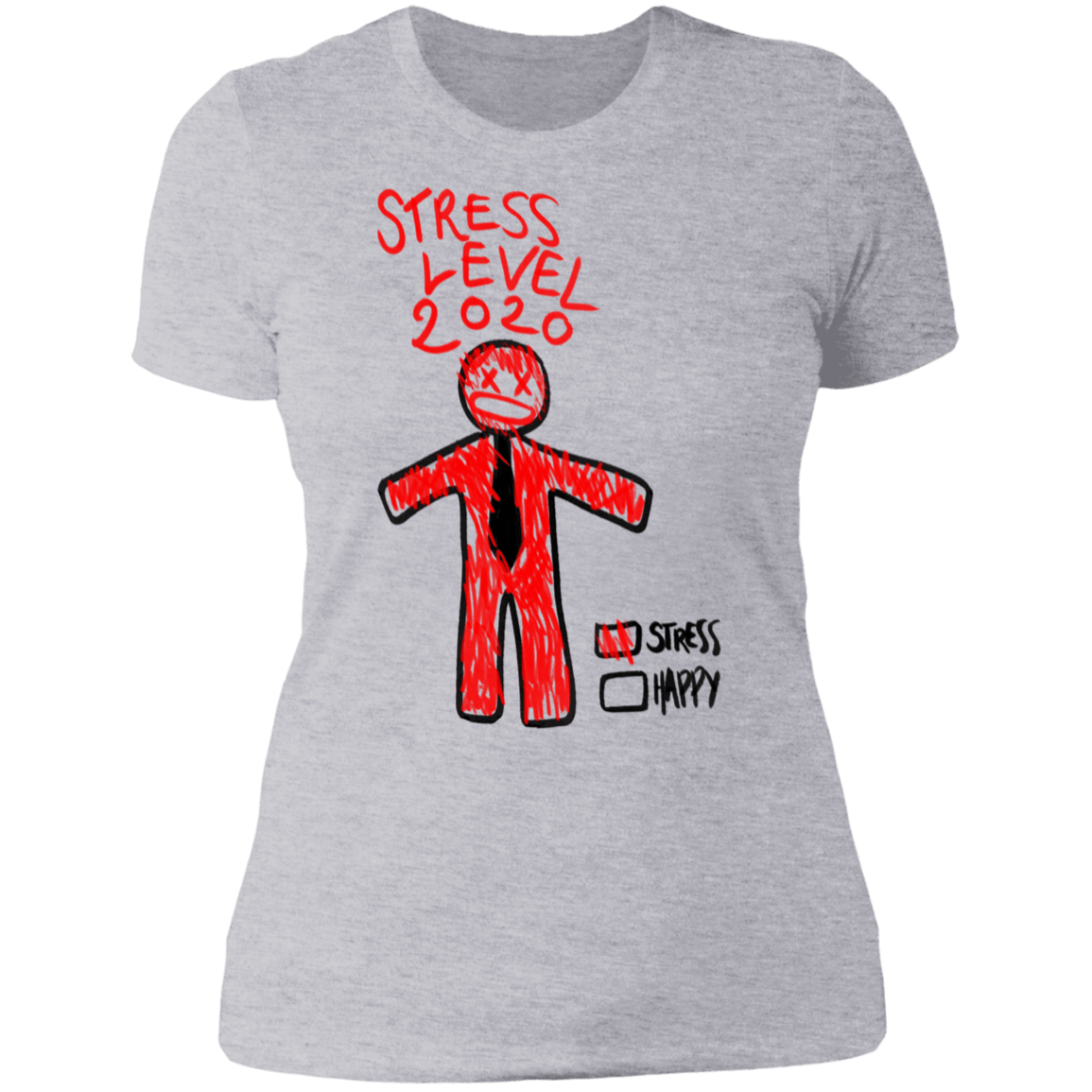 T-Shirts Heather Grey / S Stress Level Women's Premium T-Shirt