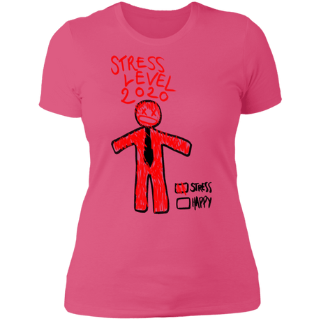 T-Shirts Hot Pink / S Stress Level Women's Premium T-Shirt