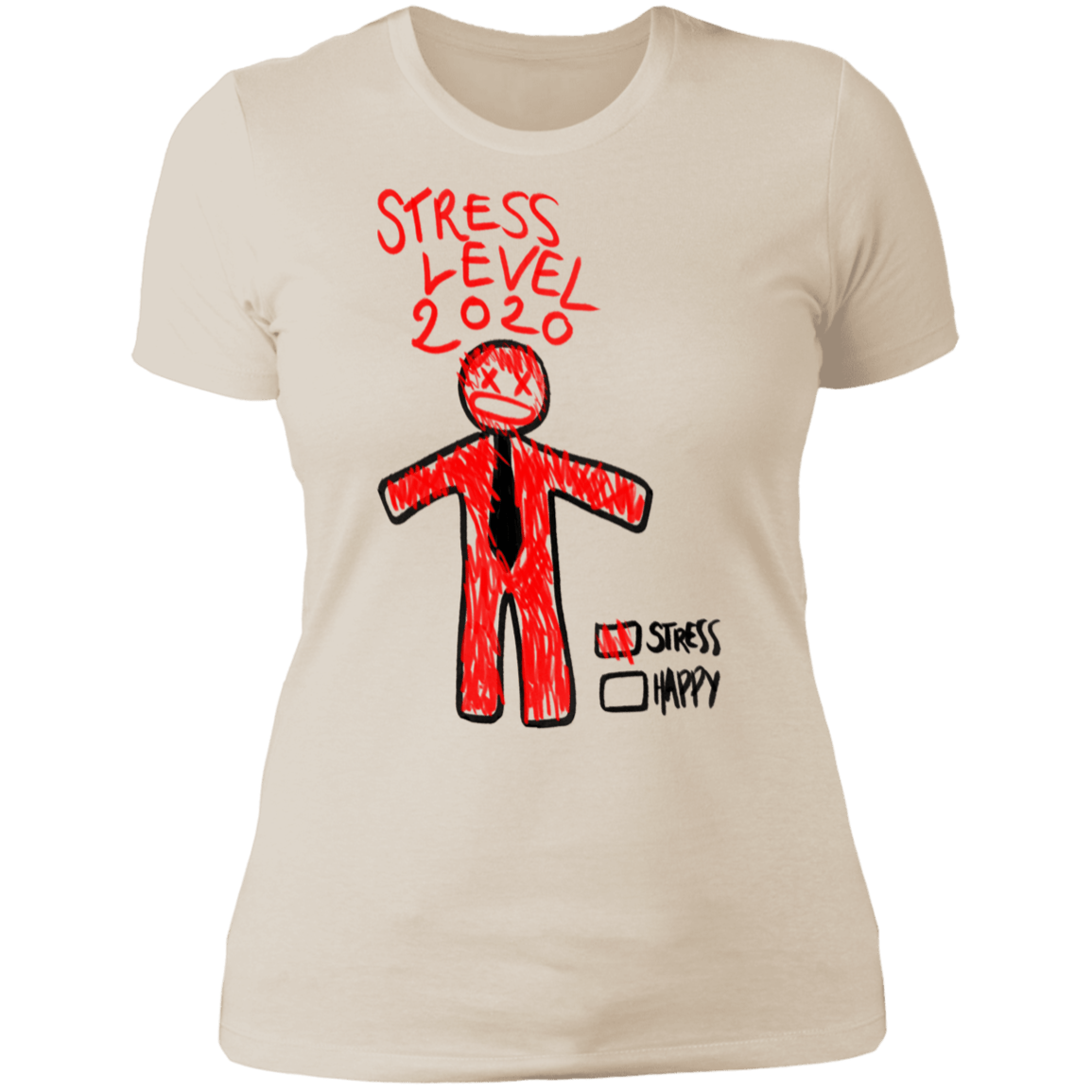 T-Shirts Ivory/ / S Stress Level Women's Premium T-Shirt