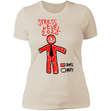 T-Shirts Ivory/ / S Stress Level Women's Premium T-Shirt