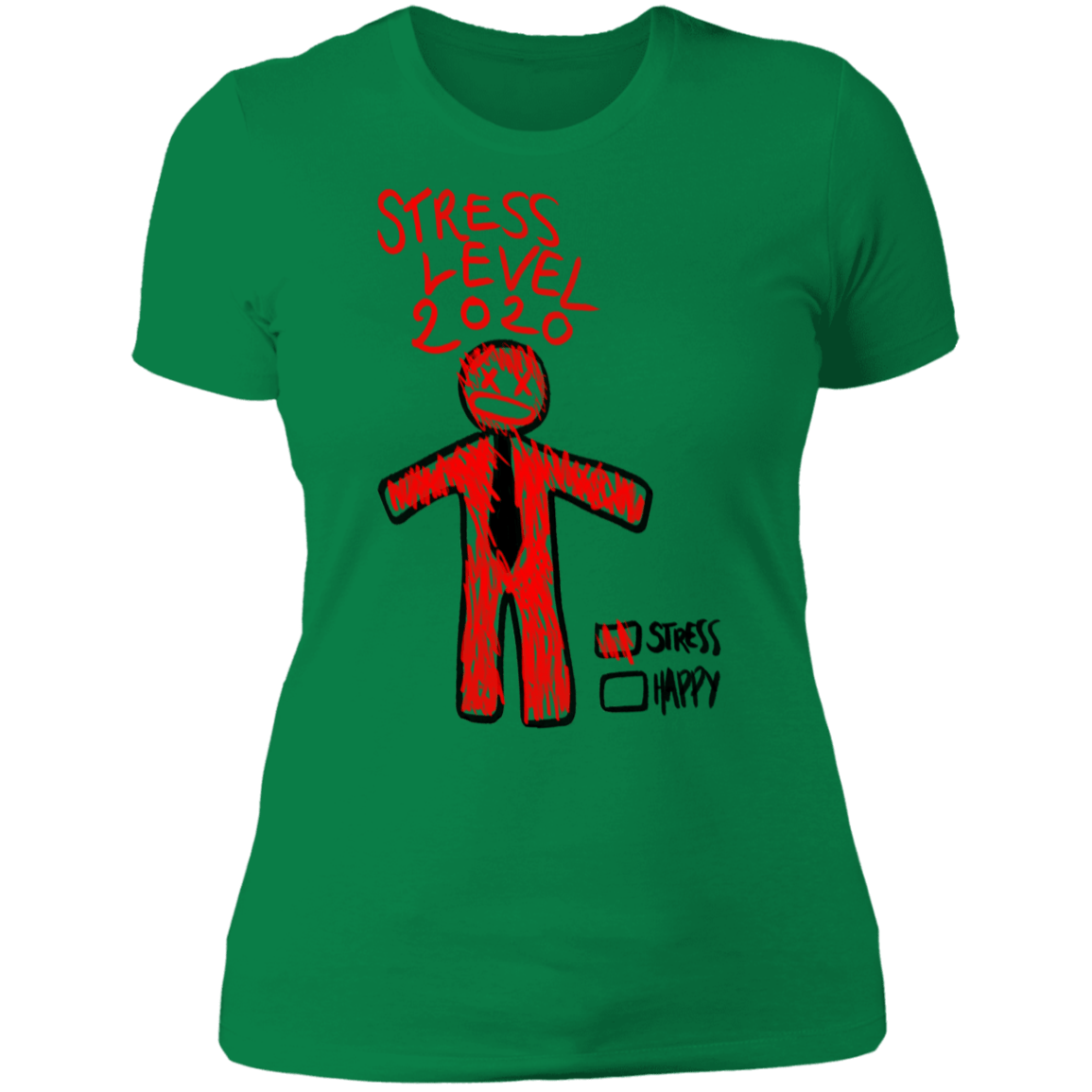 T-Shirts Kelly Green / S Stress Level Women's Premium T-Shirt