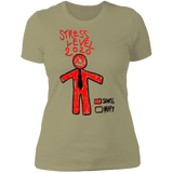 T-Shirts Light Olive / S Stress Level Women's Premium T-Shirt
