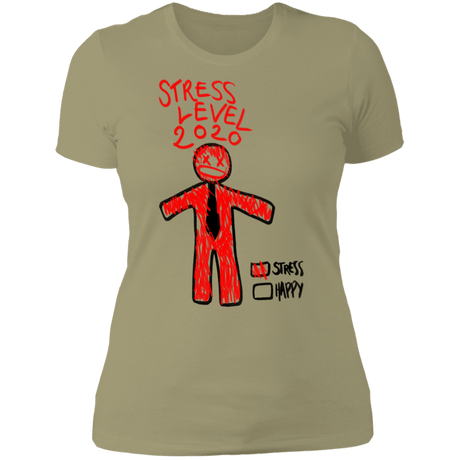 T-Shirts Light Olive / S Stress Level Women's Premium T-Shirt