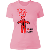T-Shirts Light Pink / S Stress Level Women's Premium T-Shirt